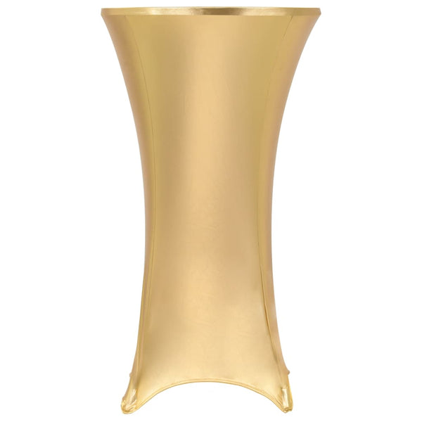 Goldfarbene Tischdecken Melha 70cm (2 Stück, dehnbar)