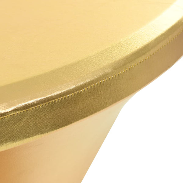 Goldfarbene Tischdecken Melha 70cm (2 Stück, dehnbar)