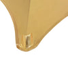 Goldfarbene Tischdecken Melha 70cm (2 Stück, dehnbar)