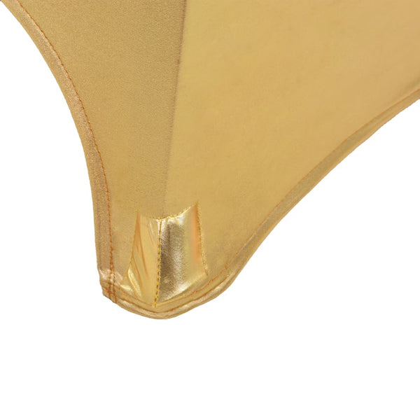 Goldfarbene Tischdecken Melha 70cm (2 Stück, dehnbar)