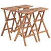 Klappbare Barhocker Beldi (4 Stück Teak)