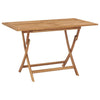 Klappbarer Gartentisch Ginela 120x70x75cm (Teak)