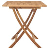 Klappbarer Gartentisch Ginela 120x70x75cm (Teak)