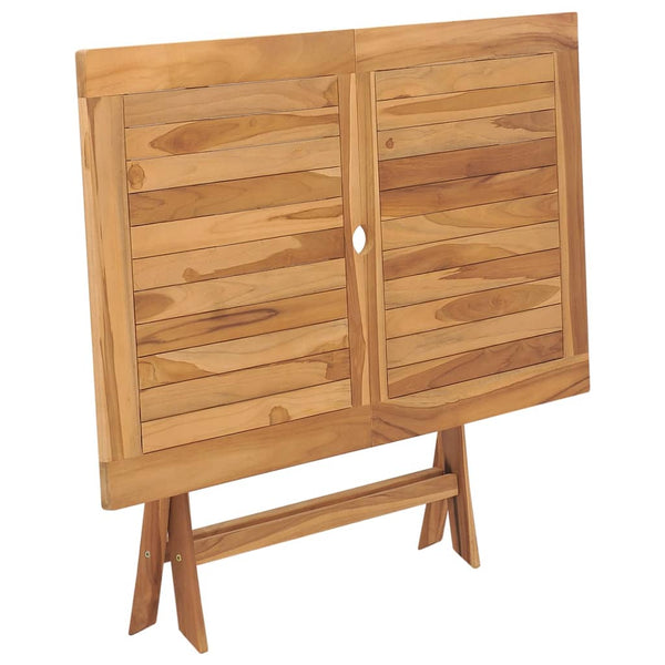 Klappbarer Gartentisch Ginela 120x70x75cm (Teak)