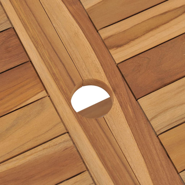 Klappbarer Gartentisch Ginela 120x70x75cm (Teak)