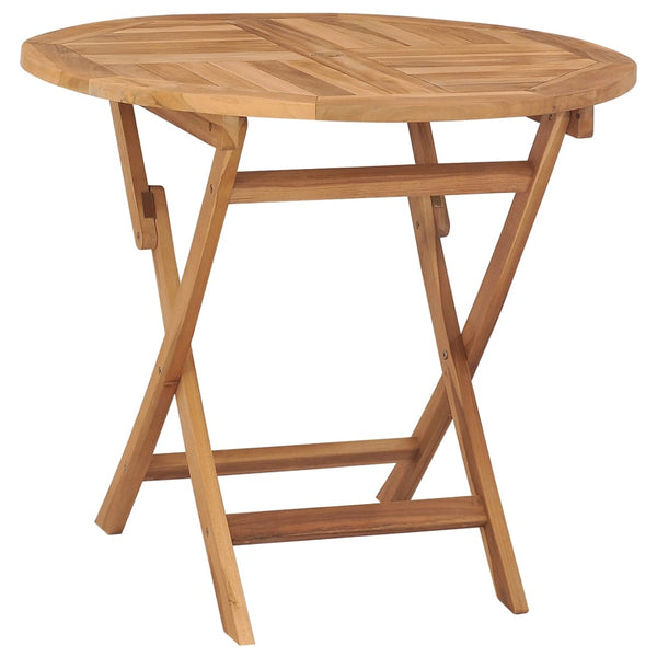Klappbarer Gartentisch Azeita 85x76cm (Teak)