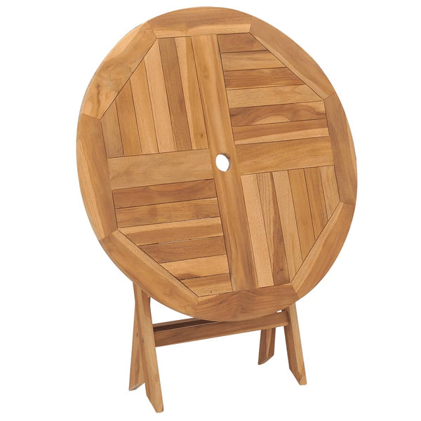 Klappbarer Gartentisch Azeita 85x76cm (Teak)