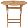 Klappbarer Gartentisch Azeita 85x76cm (Teak)