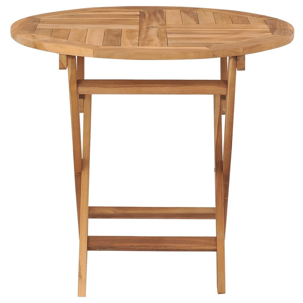 Klappbarer Gartentisch Azeita 85x76cm (Teak)