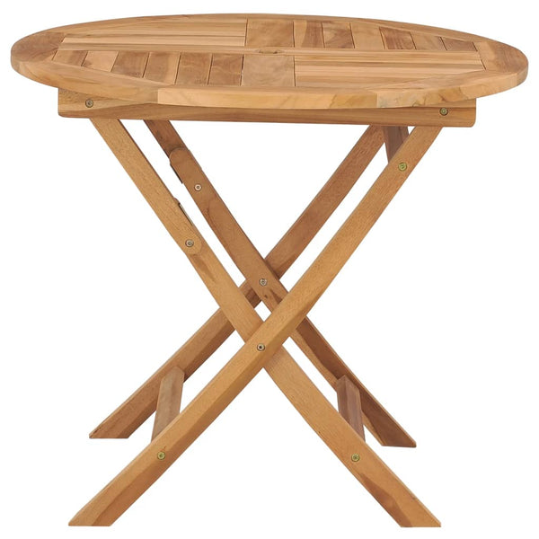 Klappbarer Gartentisch Azeita 85x76cm (Teak)