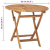 Klappbarer Gartentisch Azeita 85x76cm (Teak)