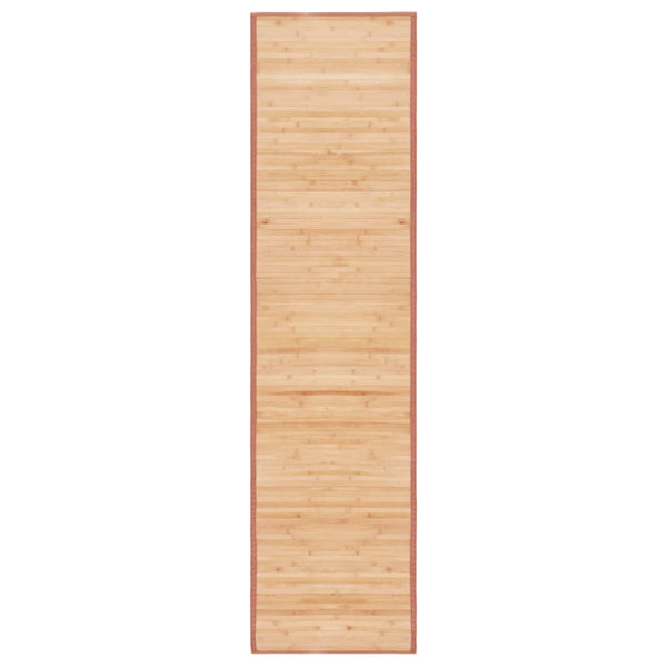 Brauner Bambus-Teppich Felicitas 80x300cm