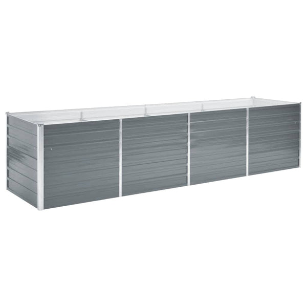 Graues Hochbeet Hareclia 320x80x77cm (verzinkter Stahl)