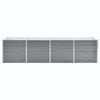 Graues Hochbeet Hareclia 320x80x77cm (verzinkter Stahl)