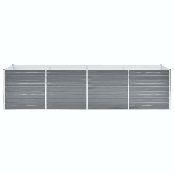 Graues Hochbeet Hareclia 320x80x77cm (verzinkter Stahl)