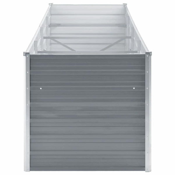 Graues Hochbeet Hareclia 320x80x77cm (verzinkter Stahl)