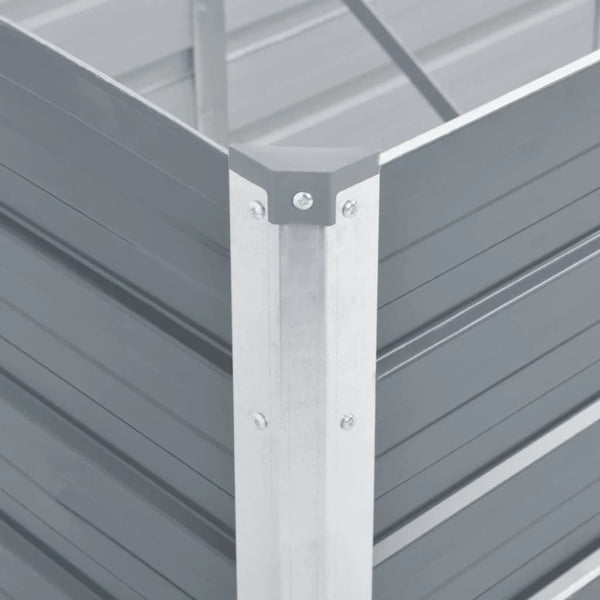 Graues Hochbeet Hareclia 320x80x77cm (verzinkter Stahl)