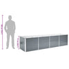 Graues Hochbeet Hareclia 320x80x77cm (verzinkter Stahl)
