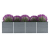 Graues Hochbeet Hareclia 320x80x77cm (verzinkter Stahl)