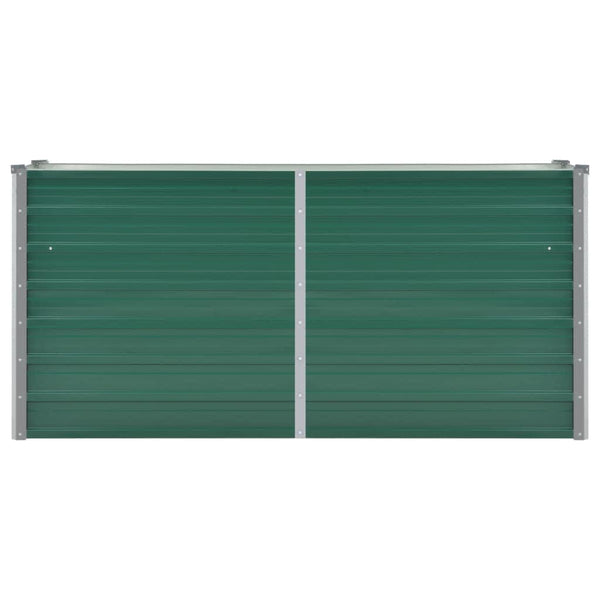 Grüner Blumenkasten Iura 160x40x77cm (verzinkter Stahl)