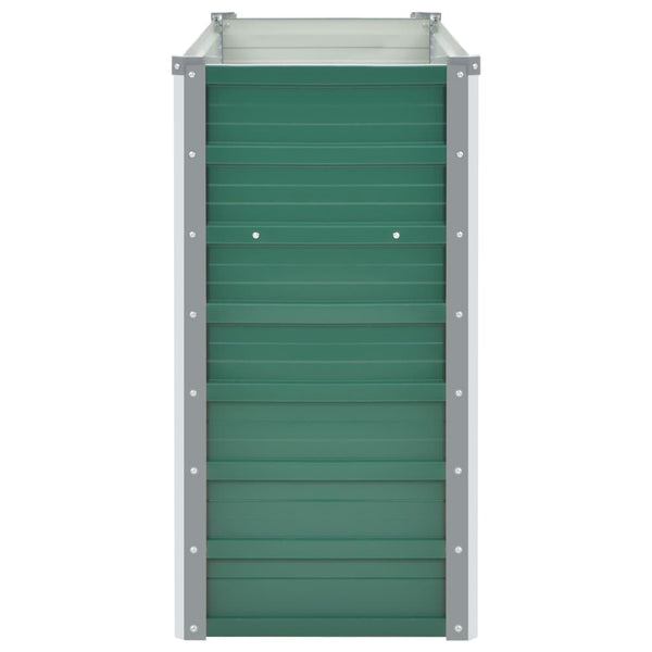 Grüner Blumenkasten Iura 160x40x77cm (verzinkter Stahl)