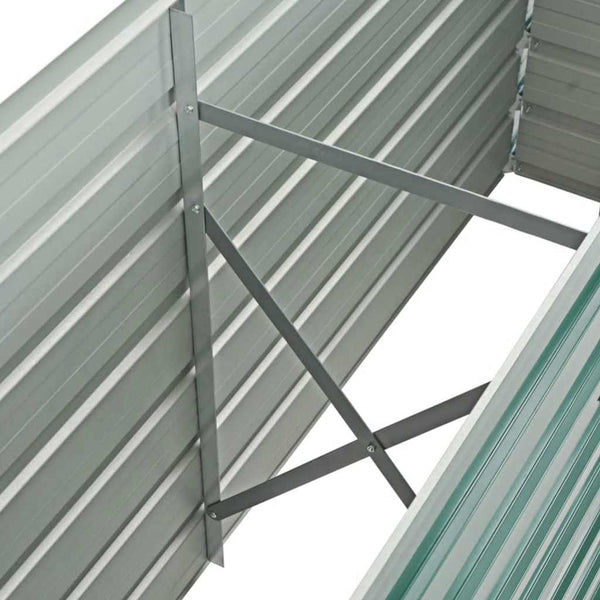Grüner Blumenkasten Iura 160x40x77cm (verzinkter Stahl)