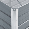 Graues Hochbeet verzinkter Stahl Hareclia 100x40x77cm