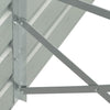 Graues Hochbeet verzinkter Stahl Hareclia 100x40x77cm
