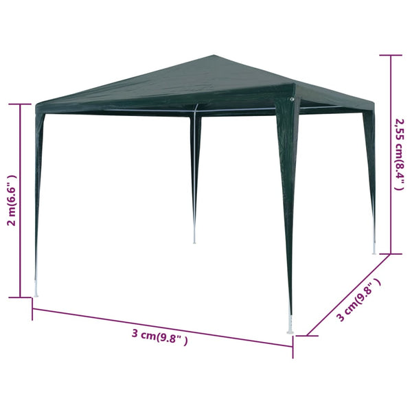 Grina Festzelt 3x3 m, grün