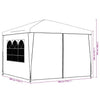 Partyzelte Anthrazit Dam 3x3 m