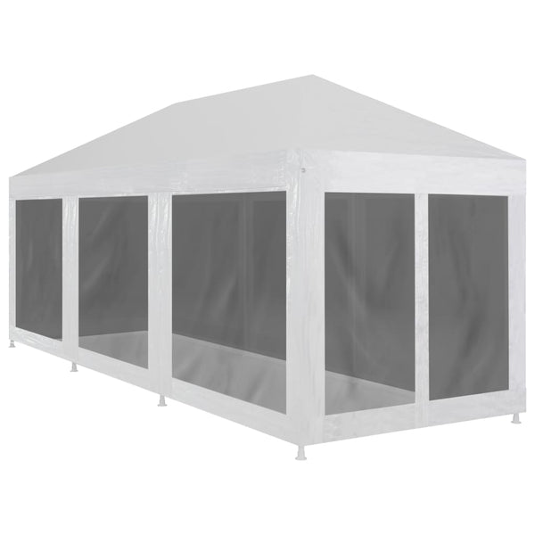 Partyzelt Apize 9x3 m (8 Netz-Seitenwände)