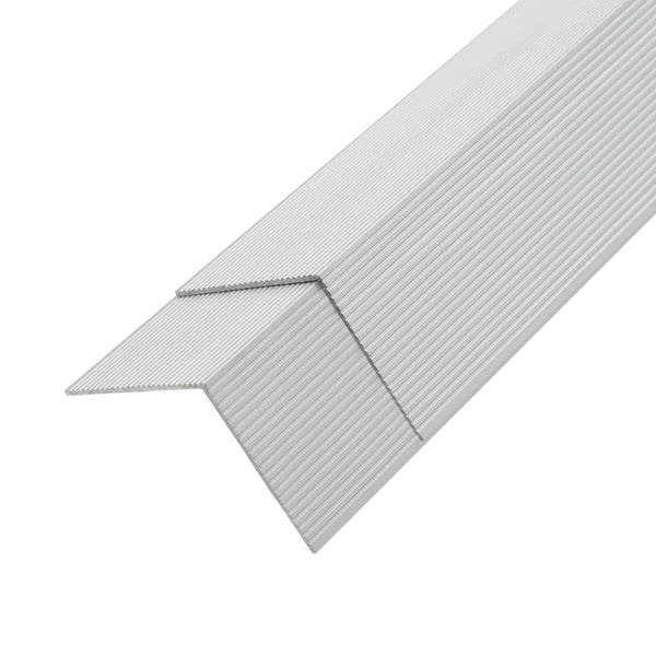 Silberne Einfassungsleiste Caplea 170cm (5 Stück Aluminium)