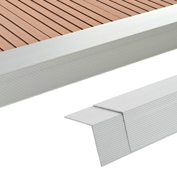 Silberne Einfassungsleiste Caplea 170cm (5 Stück Aluminium)