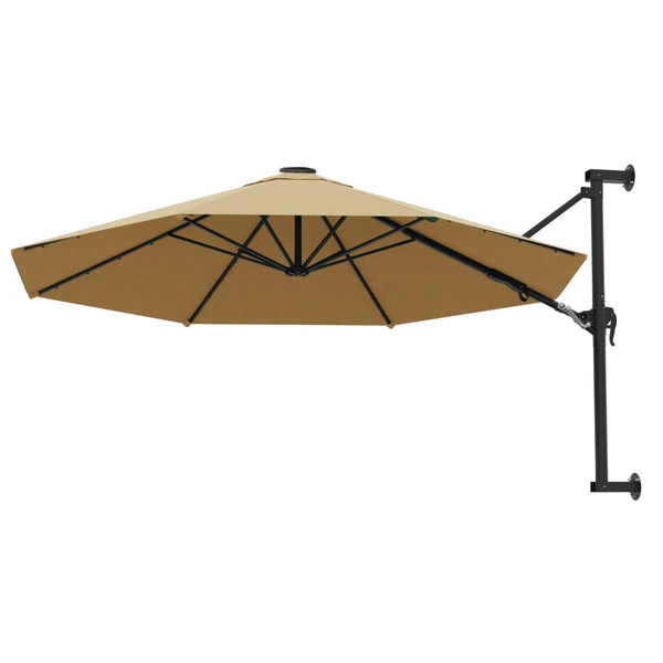 Braungrauer Wandsonnenschirm Aitta 300cm
