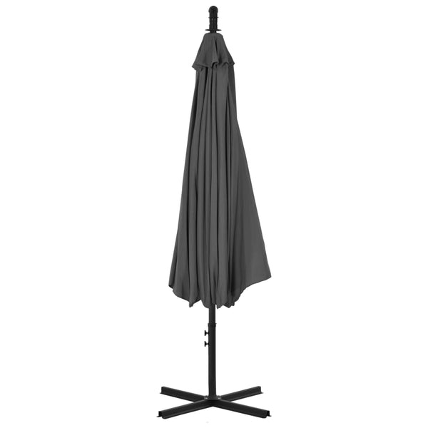 Ampelschirm Anthrazit mit Stahlmast Iremia 300cm