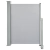 Graue ausziehbare Terrassenseitenmarkise Bato 100x300cm