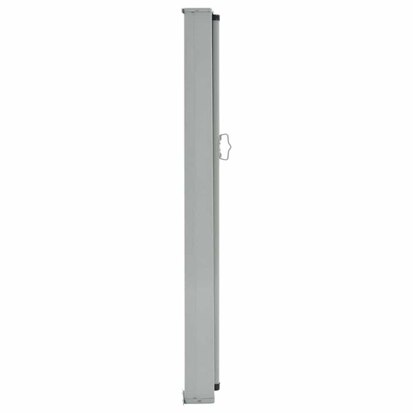 Graue ausziehbare Terrassenseitenmarkise Bato 100x300cm