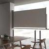 Graue einziehbare Seitenmarkise für Terrassen Bato 120x300cm