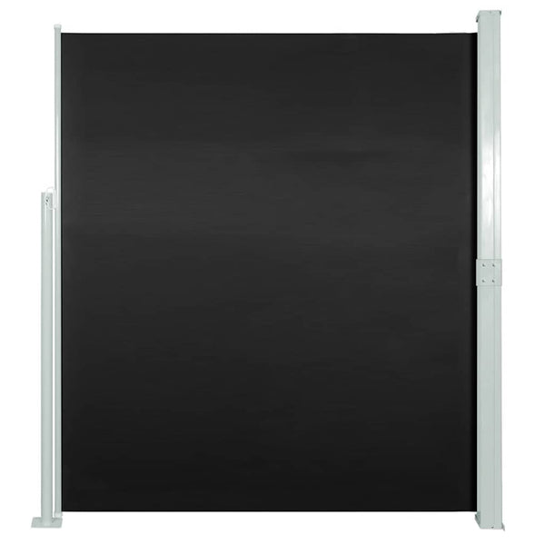 Schwarze, ausziehbare Seitenmarkise SNR 140x300cm