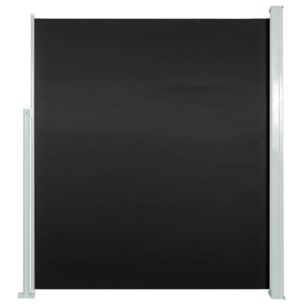Schwarze, ausziehbare Seitenmarkise Snr 120x300cm