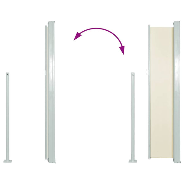Creme Gelenkarm-Markise Snr 120x300cm