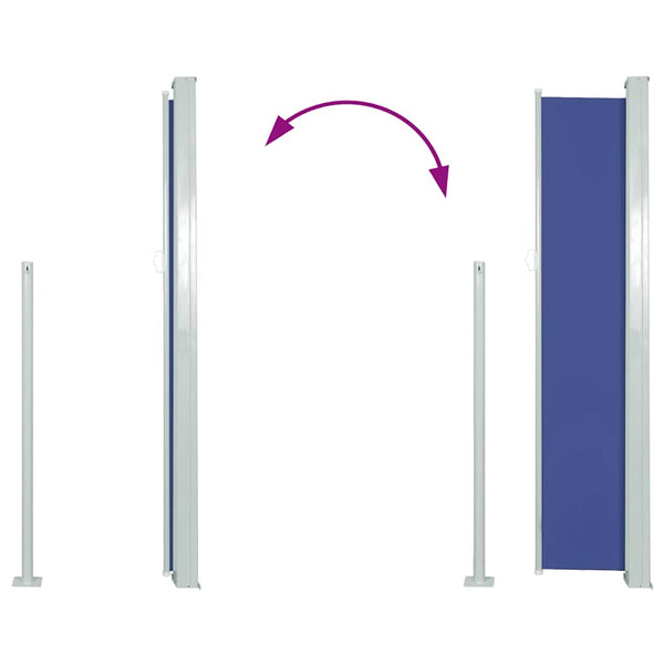 Blaues ausziehbares Seitenmarkise Snr 120x300cm