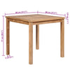 Gartentisch Olie 80x80x77cm (Teak)