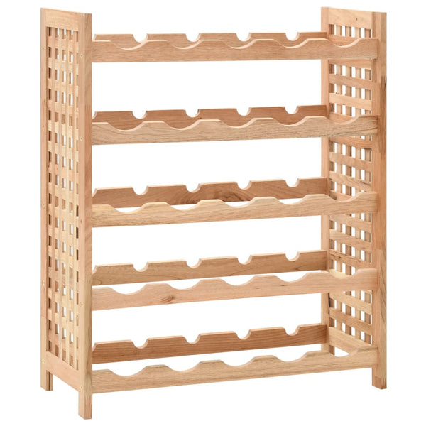 Walnussbaum Weinflaschenregal Leno 63x25x73cm (für 25 Flaschen)