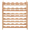 Walnussbaum Weinflaschenregal Leno 63x25x73cm (für 25 Flaschen)