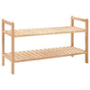 Schuhregal Corstian 69x26x40cm (massives Nussbaumholz)