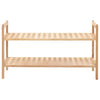 Schuhregal Corstian 69x26x40cm (massives Nussbaumholz)