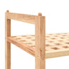 Schuhregal Corstian 69x26x40cm (massives Nussbaumholz)