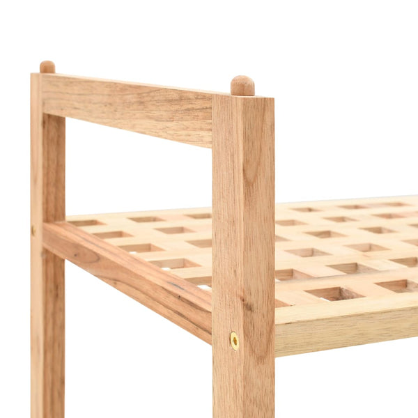 Schuhregal Corstian 69x26x40cm (massives Nussbaumholz)