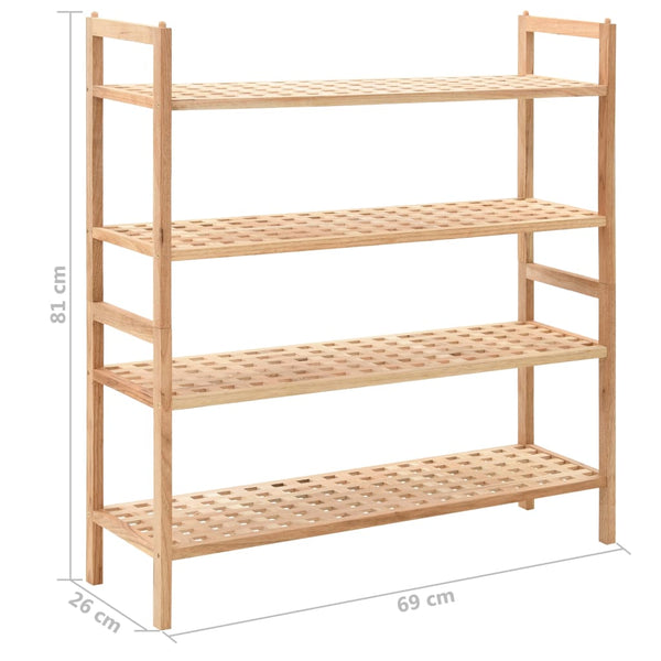 Walnussholz Schuhregal Corstian 69x26x81cm